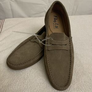 Flag Ltd Napa Glove Leather Driving Loafers Mens 8 Beige New